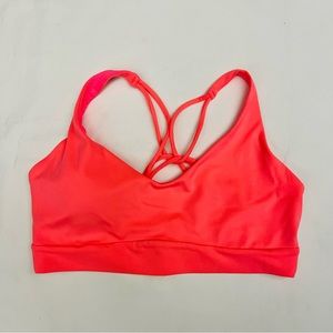 Fluorescent Orange Athleta Sports Bra Top Size Medium M